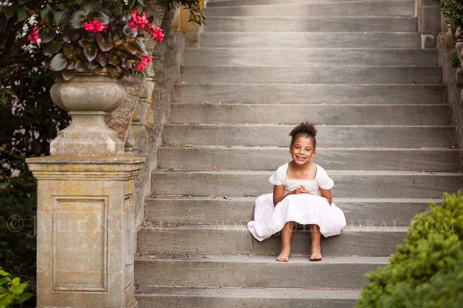 Consider selecting a family photographer whose images are worthy of displaying in your home like this photo of a 5-year old girl in Washington DC by Julie Kubal