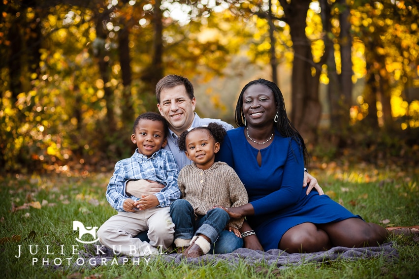 family photo in Great Falls, Virginia